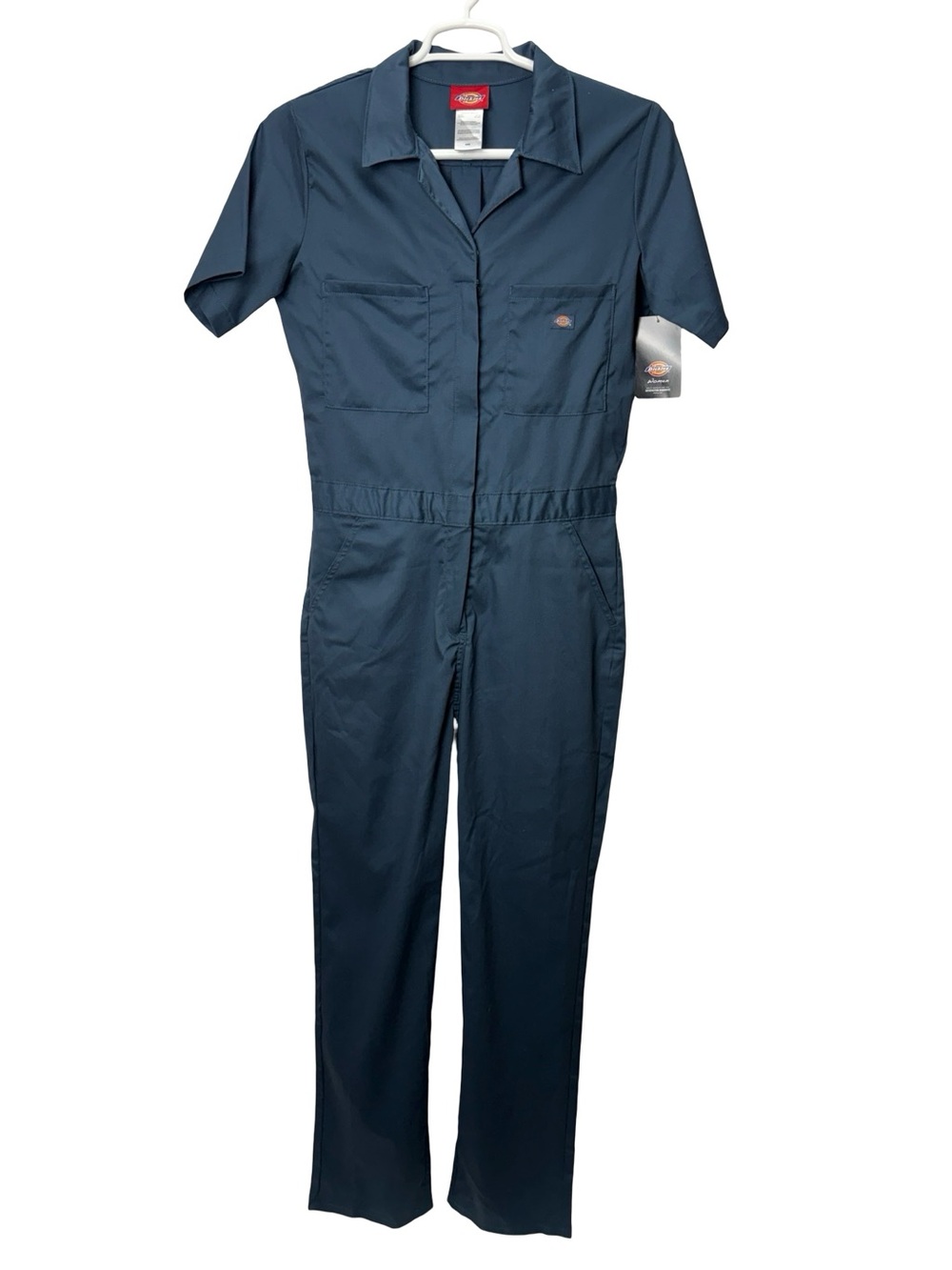 NWT Dickies Blue Short Sleeve Coveralls Women's Size Medium Workwear Jumpsuit